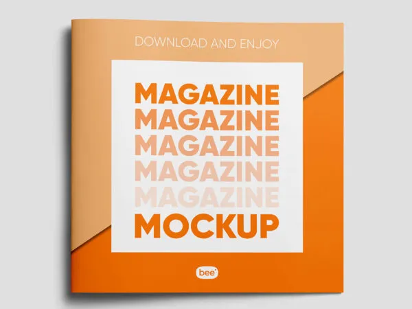 Square Magazine Cover Mockup 1