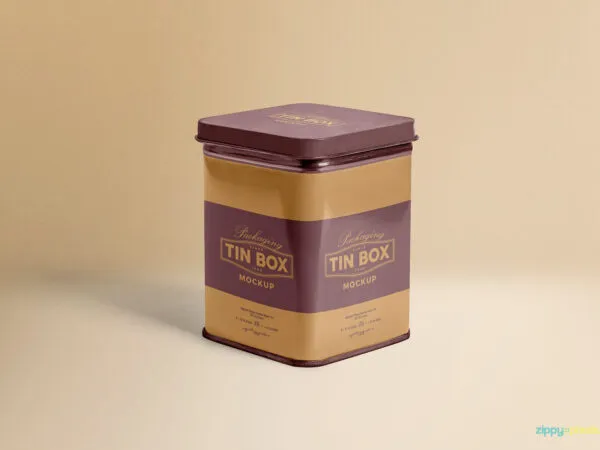 Square Tin Container Mockup 1