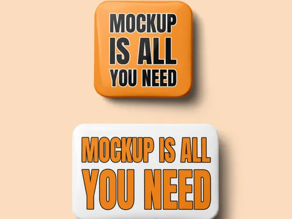 Square and Rectangle Badge Mockup 1