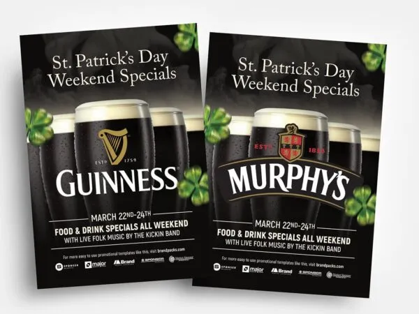 St. Patricks Day Dark Stout Beer Flyer Template 1
