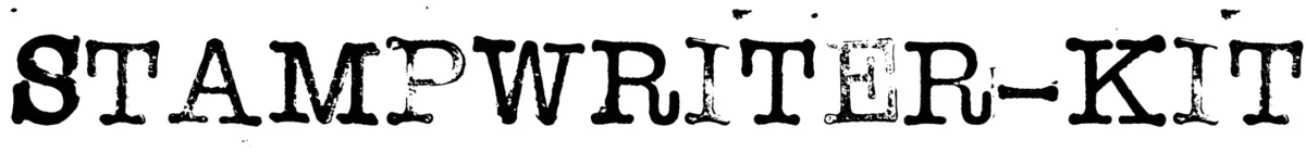 Stampwriter Kit Font 1