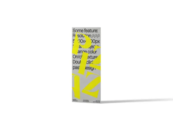 Standing Brochure Cover Mockup in Front View 1