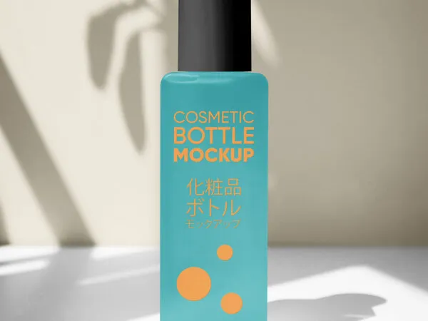 Standing Cosmetic Bottle Mockup 1