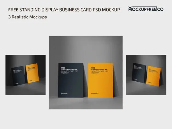 Standing Display Business Card Mockup 1