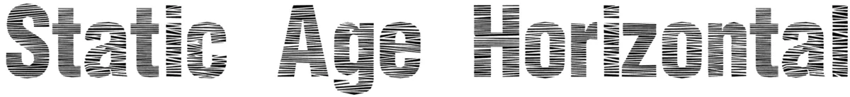 Static Age Horizontal Hold Font 1