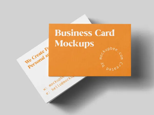 Stationery Business Cards Mockup 1