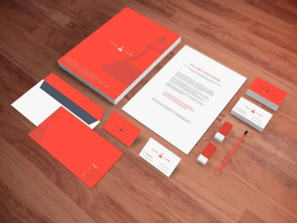 Stationery Mockup Featuring Cards Envelopes and Papers 1