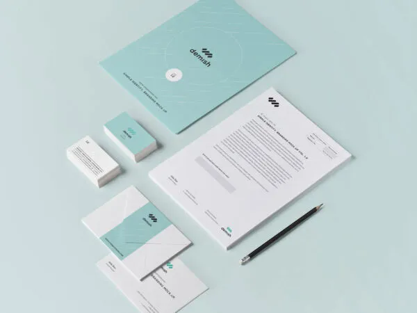 Stationery Mockup Featuring Envelope and Business Cards 1