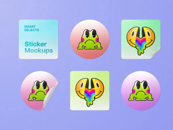 Sticker Set Mockup 1