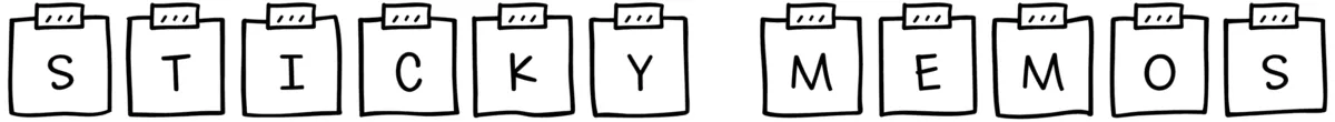 Sticky Memos Font 1