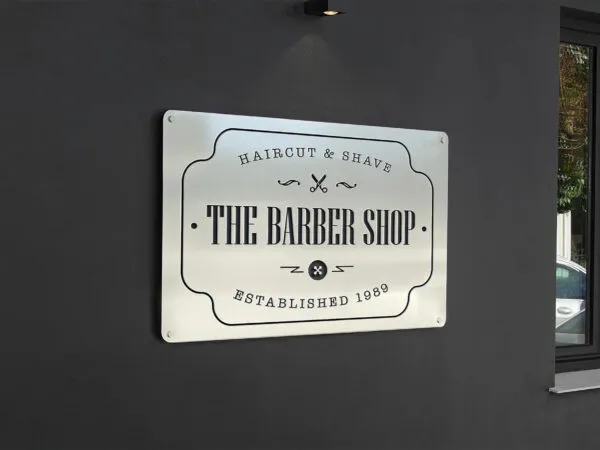 Storefront Plaque Sign Mockup 1