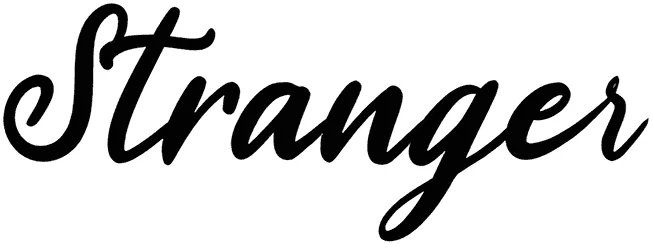 Stranger Font 1