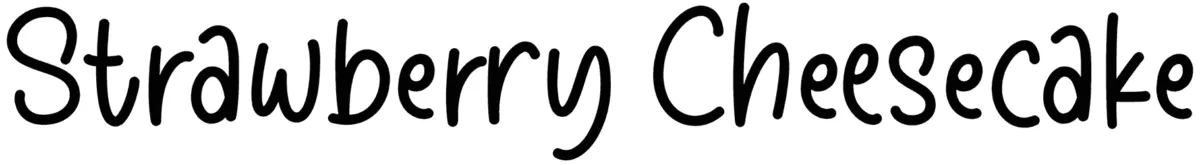 Strawberry Cheesecake Font 1