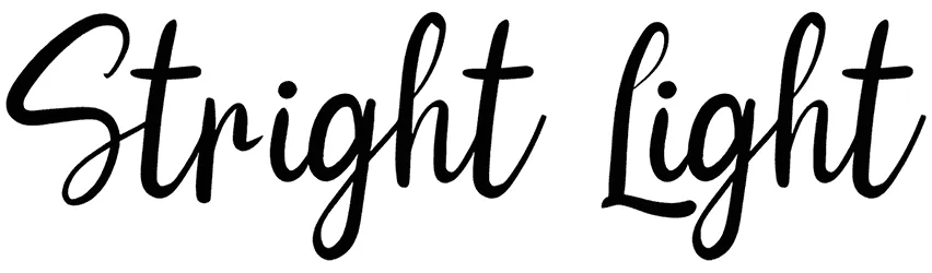 Stright Light Font 1