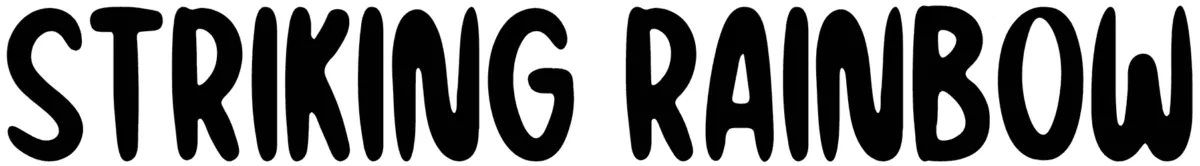 Striking Rainbow Font 1