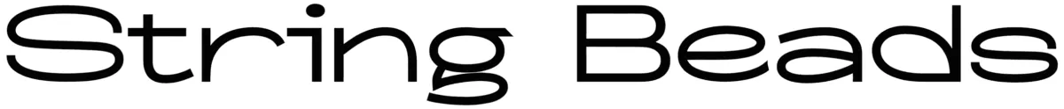 String Beads Font 1
