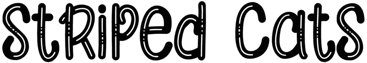 Striped Cats Font 1