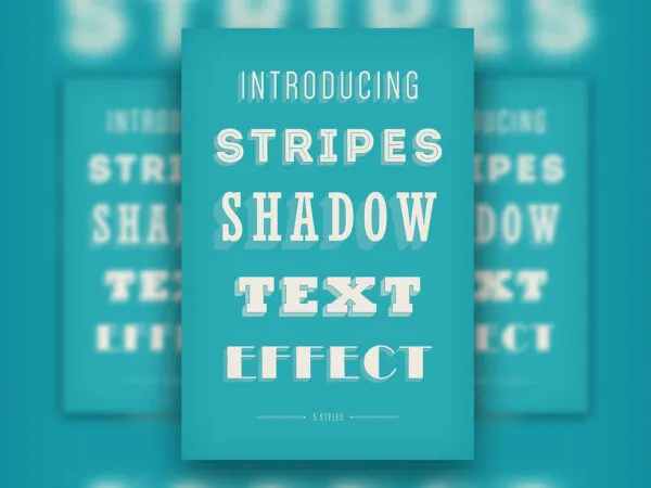 Stripes Shadow Text Effect 1