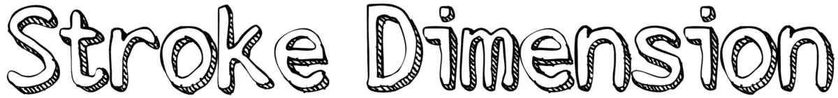 Stroke Dimension Font 1