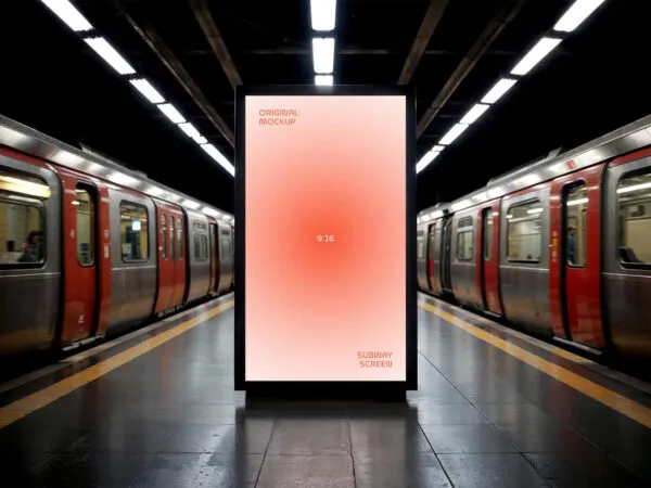 Subway Digital Signage Mockup 1