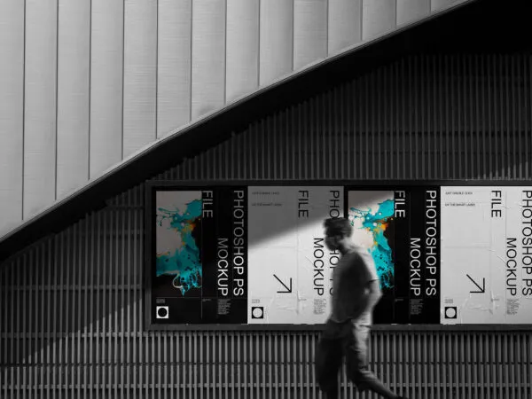 Subway Poster Mockup in Front Sight 1
