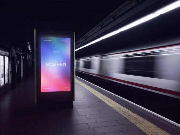 Subway Station Screen Mockup 1