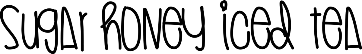 Sugar Honey Iced Tea Font 1