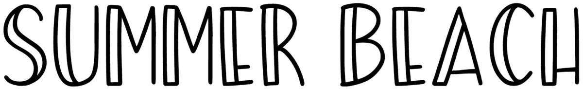 Summer Beach Font 1
