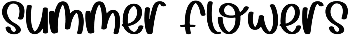 Summer Flowers Font 1