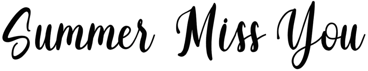 Summer Miss You Font 1