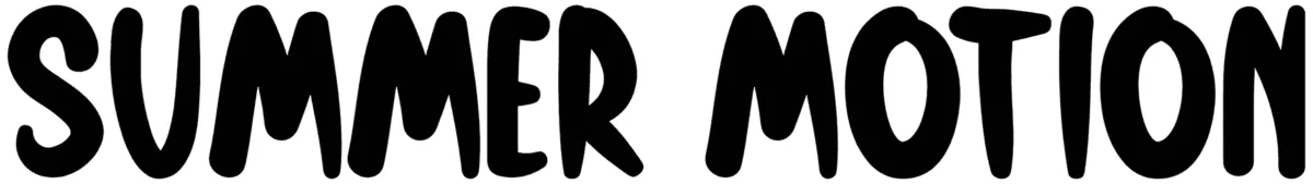 Summer Motion Font 1