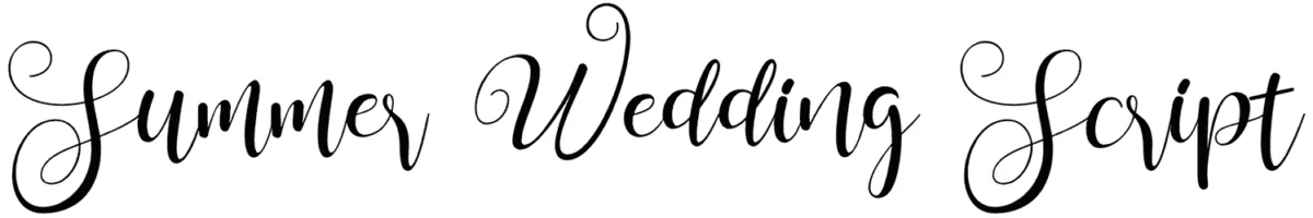 Summer Wedding Script Font 1