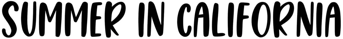 Summer in California Font 1
