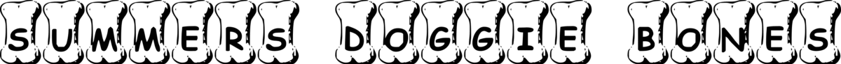 Summers Doggie Bones Font 1