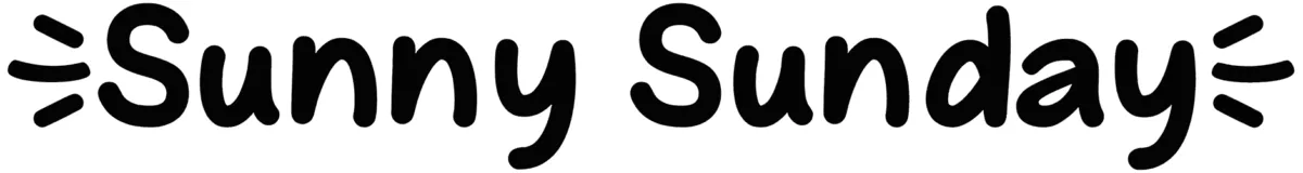 Sunny Sunday Font 1