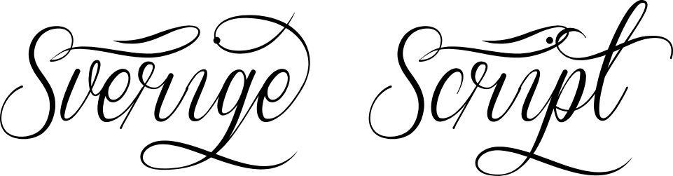 Sverige Script Font 1