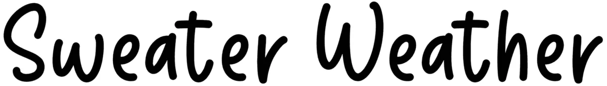 Sweater Weather Font 1