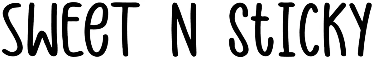 Sweet N Sticky Font 1