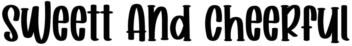 Sweett And Cheerful Font 1