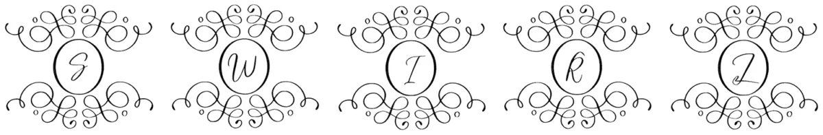 Swirl Monogram Font 1