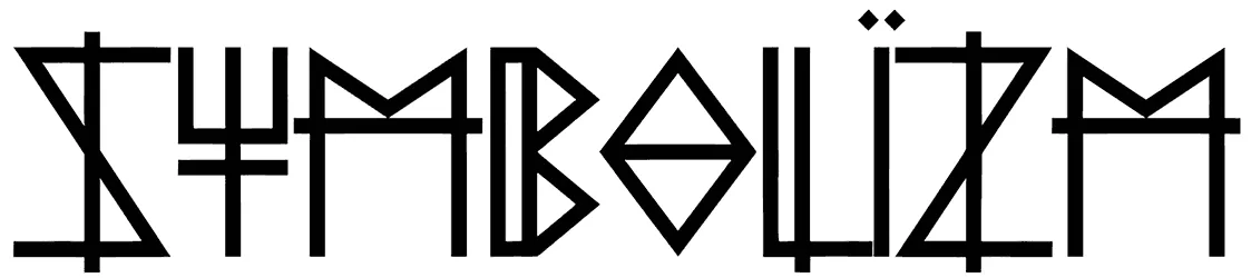 Symbolizm Font 1