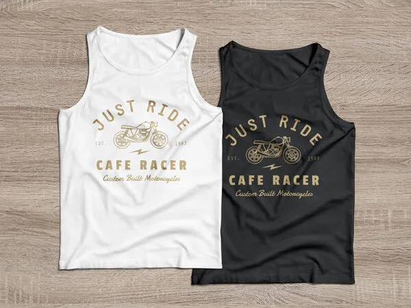 Tank Tops Modeling Back and Front View Mockup 1
