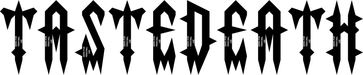Taste Death Font 1