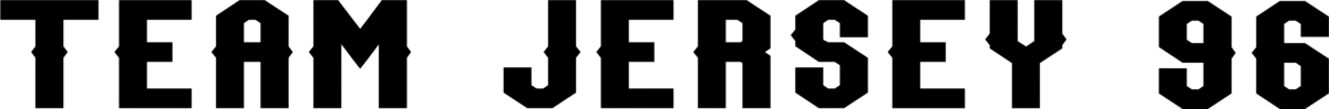 Team Jersey 96 Font 1