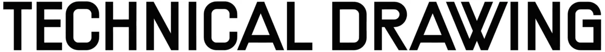 Technical Drawing Font 1