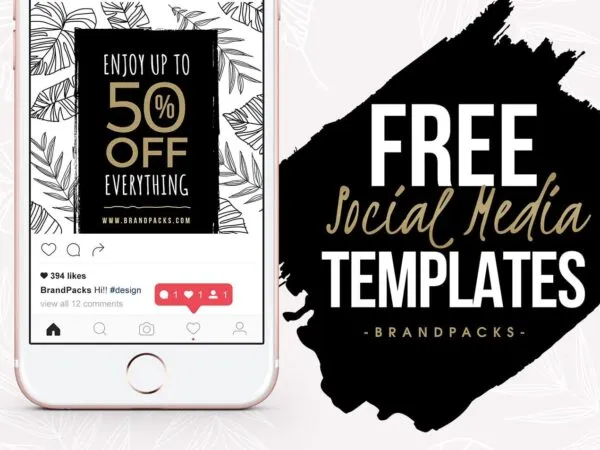 Template of a Bundle of Social Media Banners 1