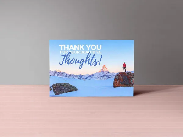 Thank You Postcard Mockup with Changeable Background 1