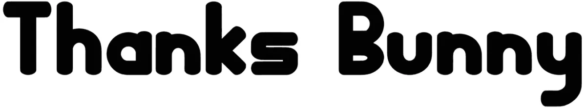 Thanks Bunny Font 1