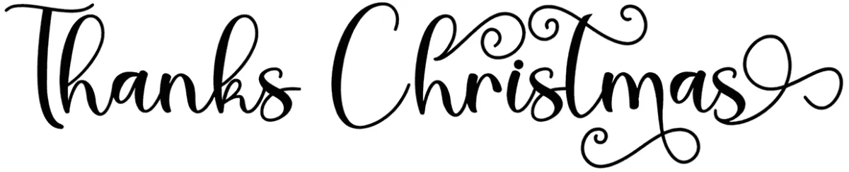 Thanks Christmas Font 1