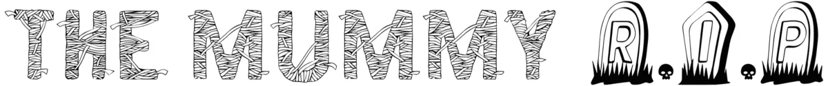 The Mummy R.I.P Font 1